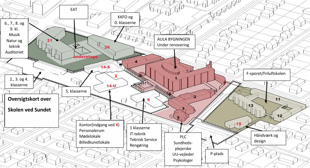 Oversigt over skoleområdet